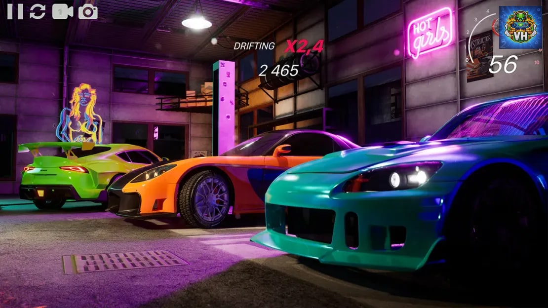 Hashiriya Drifter-Car Racing,Drift,Drag REMASTER Nintendo Switch - ảnh màn hình 3