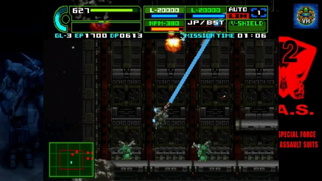 Assault Suit Leynos 2 Saturn Tribute Nintendo Switch - ảnh màn hình 4