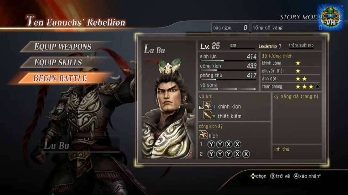 DYNASTY WARRIORS 8: Xtreme Legends Definitive Edition Việt hóa Switch - ảnh màn hình 2