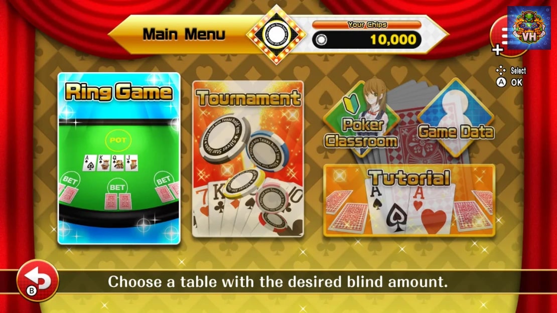 Be A Poker Champion! Texas Hold’Em Nintendo Switch - ảnh màn hình 1