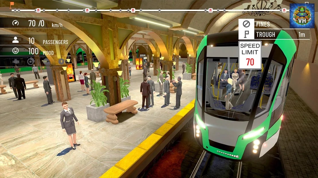 Subway Simulator – Underground Train Remaster Nintendo Switch - ảnh màn hình 2