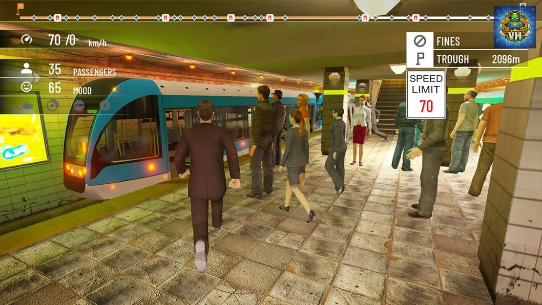 Subway Simulator – Underground Train Remaster Nintendo Switch - ảnh màn hình 6