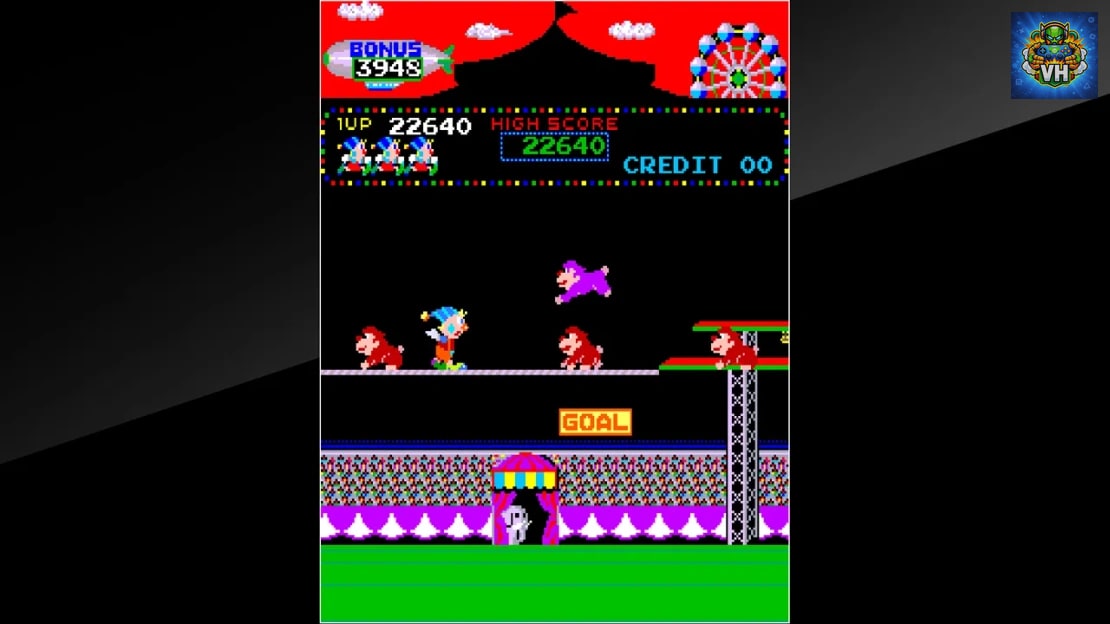 Arcade Archives CIRCUS CHARLIE Nintendo Switch - ảnh màn hình 5