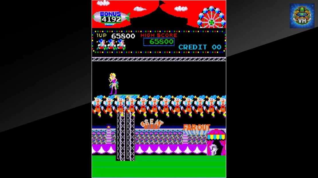 Arcade Archives CIRCUS CHARLIE Nintendo Switch - ảnh màn hình 1