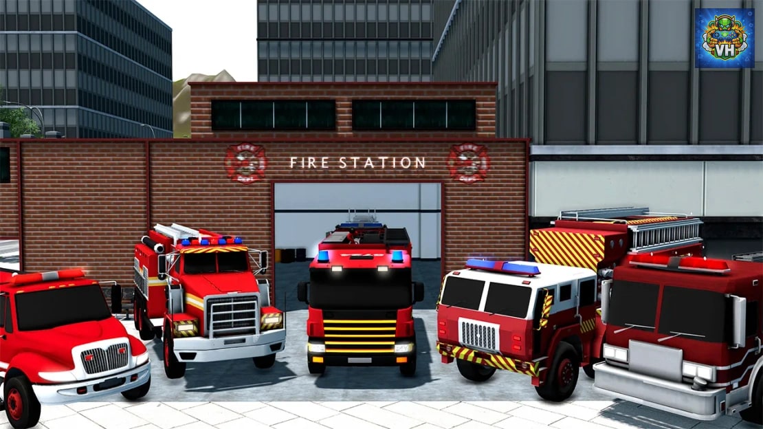 Firefighter:Car Fire Truck Sim Driving 2022 Simulator Nintendo Switch - ảnh màn hình 8