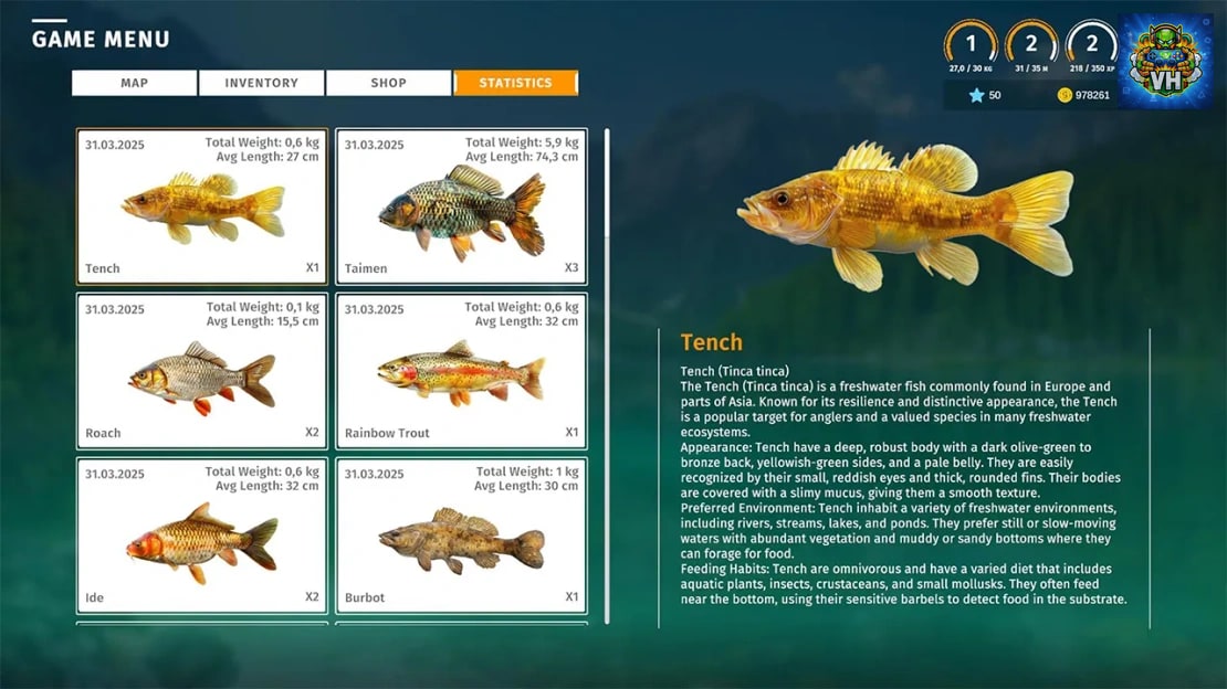 Fishing Simulator 2025 Nintendo Switch - ảnh màn hình 3