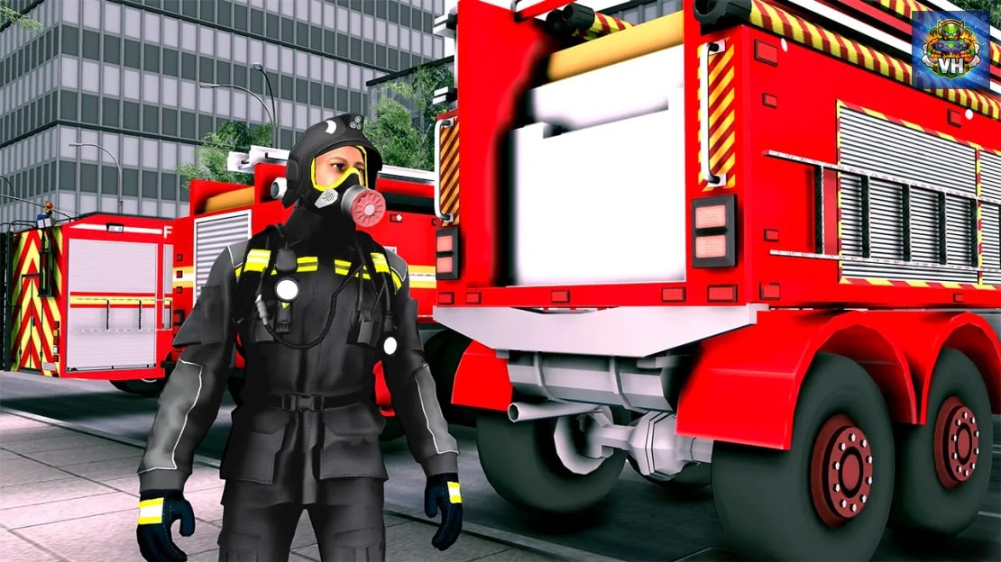 Firefighter:Car Fire Truck Sim Driving 2022 Simulator Nintendo Switch - ảnh màn hình 7