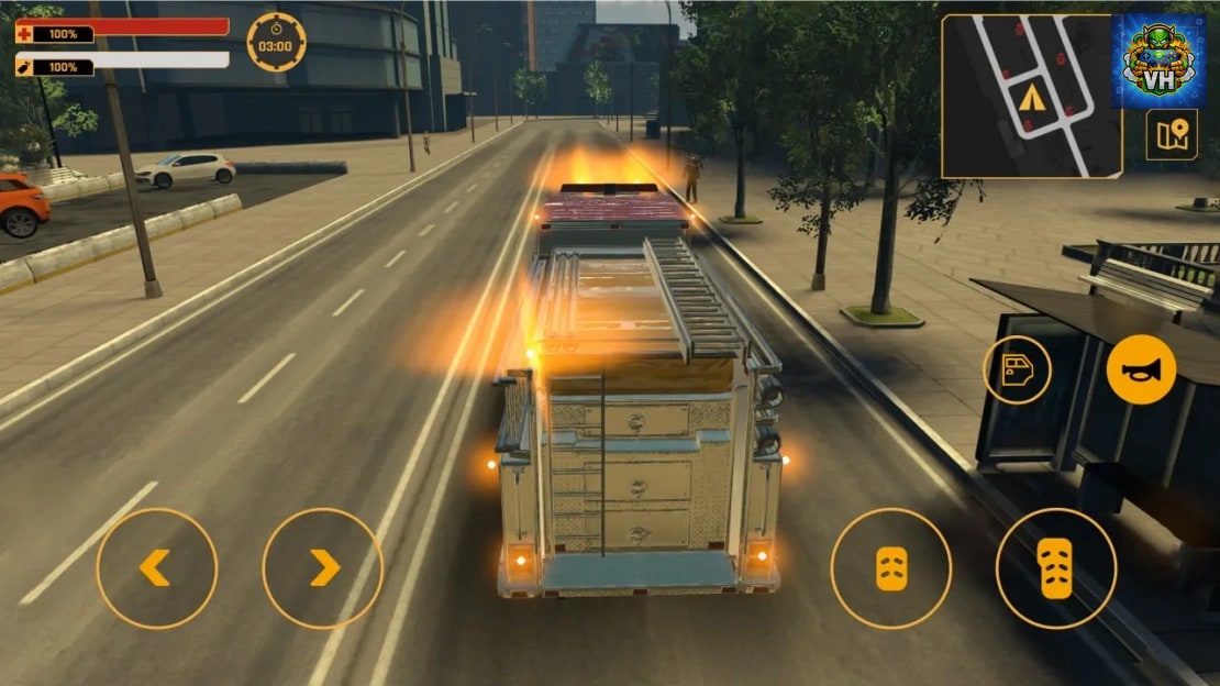 Firefighter:Car Fire Truck Sim Driving 2022 Simulator Nintendo Switch - ảnh màn hình 11