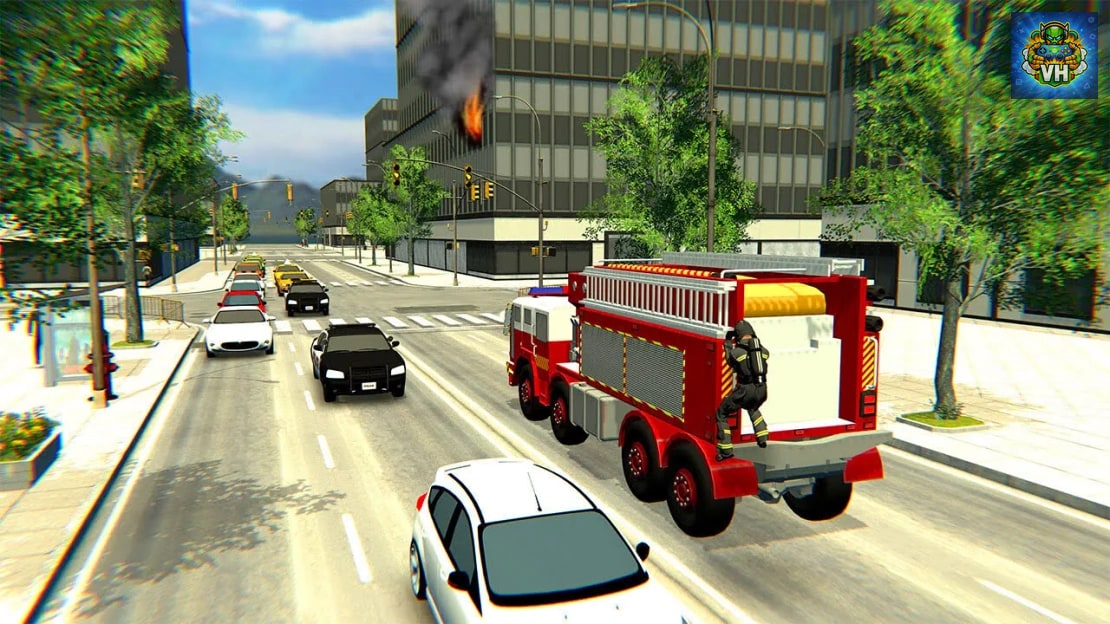 Firefighter:Car Fire Truck Sim Driving 2022 Simulator Nintendo Switch - ảnh màn hình 6