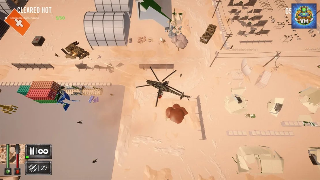 Helicopter Shooter – Hot Ace Heli War Borne Nintendo Switch - ảnh màn hình 6