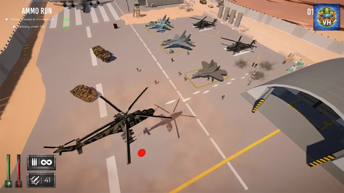 Helicopter Shooter – Hot Ace Heli War Borne Nintendo Switch - ảnh màn hình 2