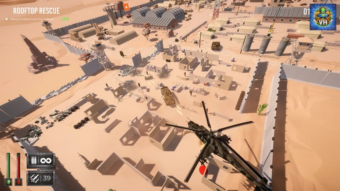 Helicopter Shooter – Hot Ace Heli War Borne Nintendo Switch - ảnh màn hình 4