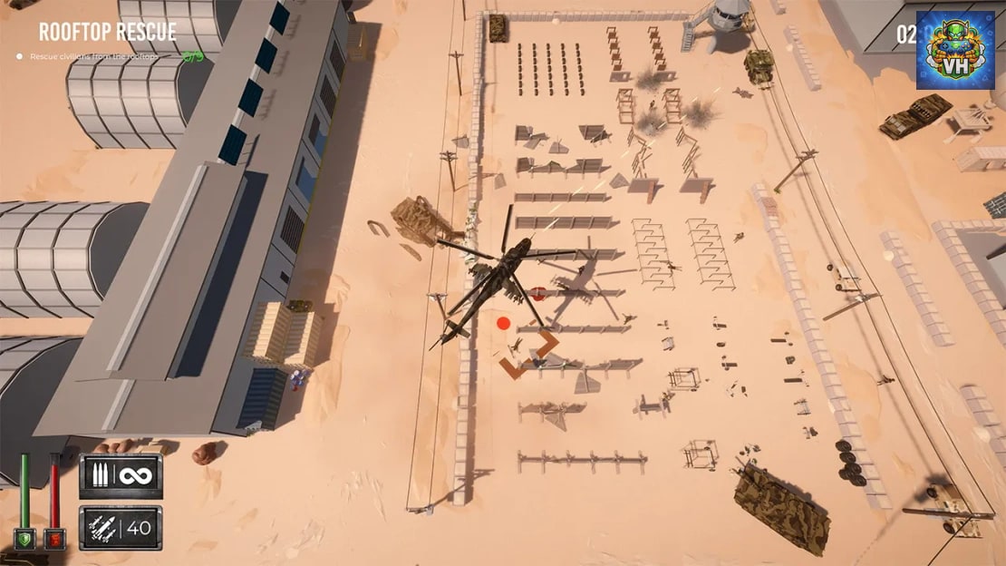 Helicopter Shooter – Hot Ace Heli War Borne Nintendo Switch - ảnh màn hình 1