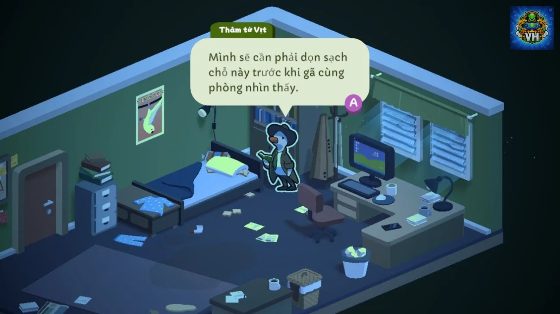 Duck Detective: The Ghost of Glamping Việt hóa Switch - ảnh màn hình 3