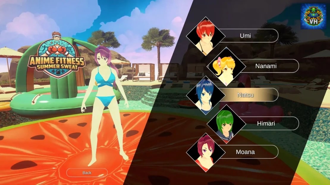 Anime Fitness – Summer Sweat Nintendo Switch - ảnh màn hình 1