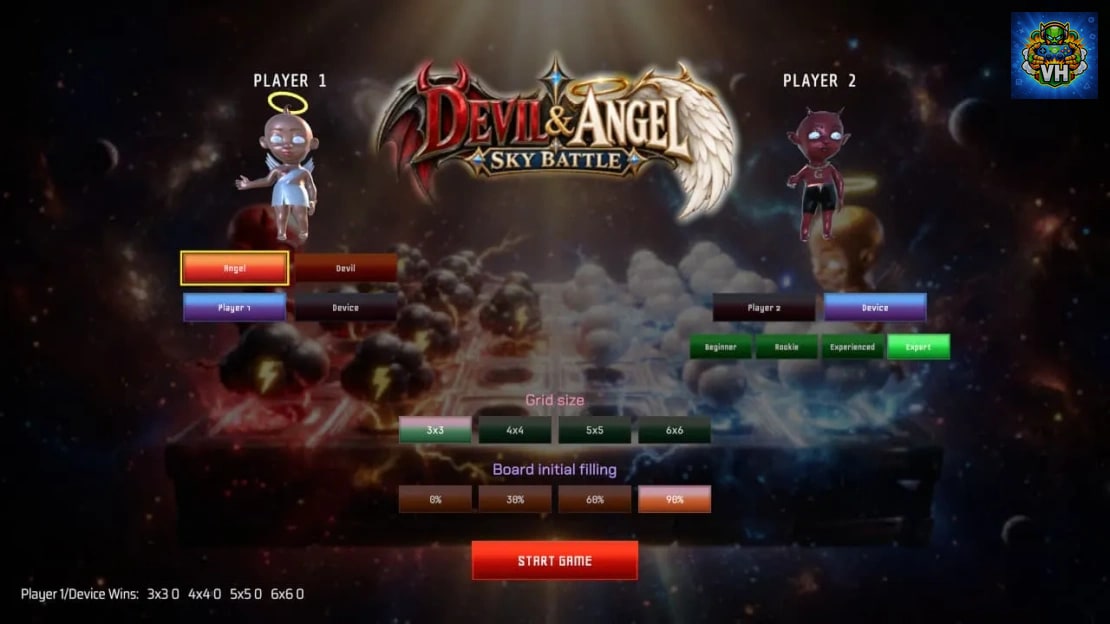 Devil and Angel Sky Battle Nintendo Switch - ảnh màn hình 1