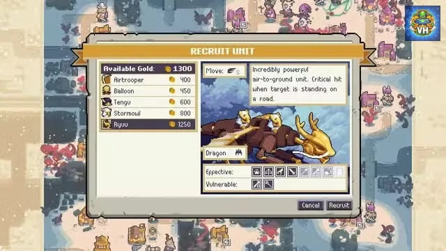 Wargroove 2 Việt hóa Switch - ảnh màn hình 6