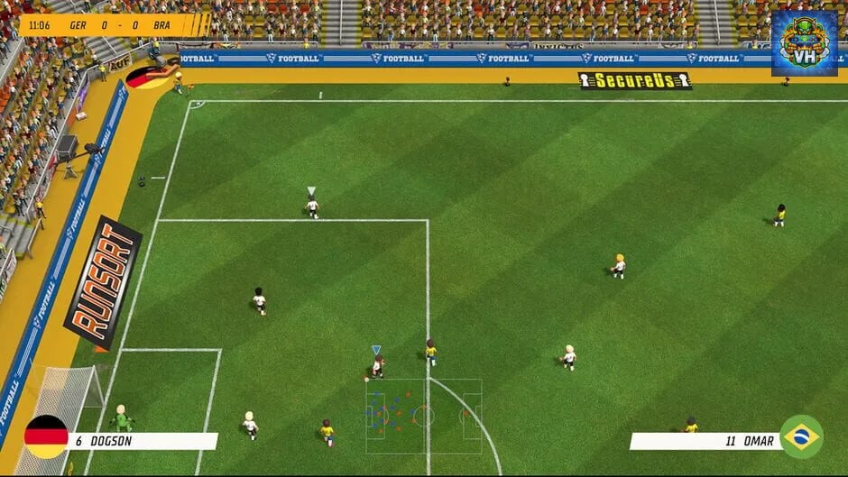 Super Soccer Blast: America VS Europe Nintendo Switch - ảnh màn hình 2