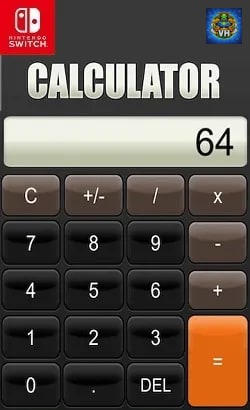 Calculator Nintendo Switch