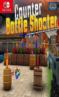 Counter Bottle Shooter-Pro Aim Master Target Bottle Shoot 3D Game Strike Pistol Nintendo Switch