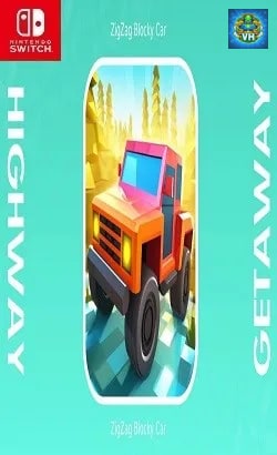 Highway Getaway: ZigZag Blocky Car Nintendo Switch