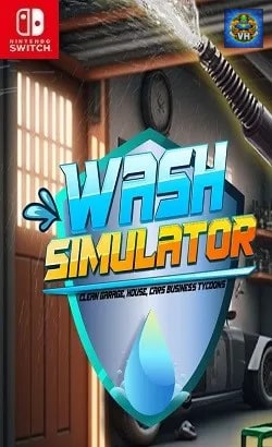 Wash Simulator - Clean Garage, House, Cars Business Tycoons Nintendo Switch