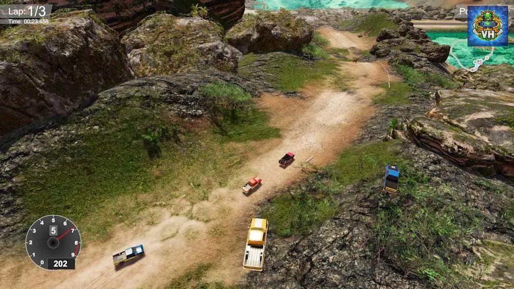 Top Down Rally Racing Nintendo Switch - ảnh màn hình 1