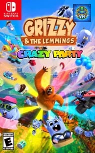 Poster Grizzy & the Lemmings: Crazy Party Nintendo Switch