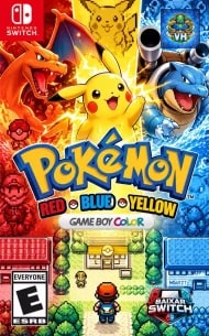 Poster Pokemon Vermelho + Azul + Amarelo (Port) Nintendo Switch
